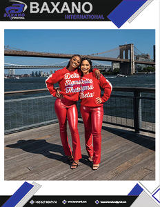 Delta |   Sigma |   Sudadera Casual de Invierno Theta Sorority, Bordado Devastating Dyna Rojo, Ropa Universitaria DST Sorority para Mujer - Product Image 6