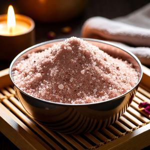 Sal de Baño del Himalaya Natural Rosa Tallada, Cristal Mineral Moderno, Terapia de Spa Relajante y Calmante, Desintoxicación Aromática, Cuidado de la Piel Premium - Product Image 1
