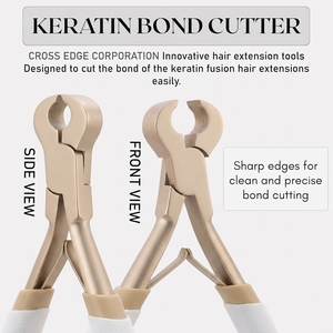 Cortador de Extensiones de Cabello de Acero Inoxidable, Alicates de Corte de Precisión, Removedor de Queratina para Extensiones Fusion y I-Tip - Product Image 3