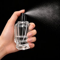Flacon de parfum personnalisé 50 ml, forme unique, impression de logo sur le flacon, couleur personnalisable, base épaisse