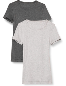 Camiseta Básica Premium de Algodón para Mujer, Tejido Suave y Transpirable, Cuello Redondo, Manga Corta, Ropa Casual para el Día a Día - Product Image 1