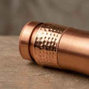 Copper <b>Water</b> <b>Bottle</b> Hammered Finish Modern Design Portable Travel Drinkware <b>bottle</b> Direct from supplier price - Product Image 2
