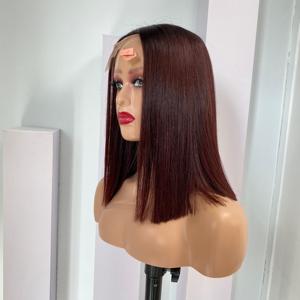 Venta al por mayor Listo para enviar Ombre Dark Brown Bone Straight Extensiones de cabello humano Materia prima Genius Weft a un precio - Product Image 1