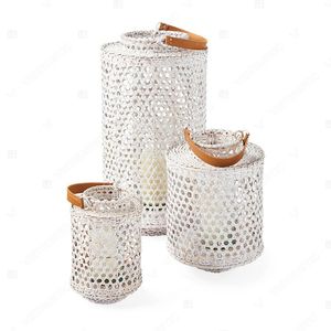 Vietrustic <b>Top</b> Sale Garden Lantern Glass Candle Holder Bamboo Rattan Lantern Wicker Holder Candle - Product Image 5