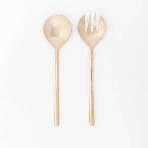 Ensemble de serveurs à salade en acier inoxydable de qualité supérieure pour une présentation de table de luxe, mariage, restauration, buffet de restaurant - Product Image 1