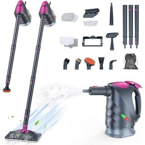 Nettoyeur vapeur portable à chauffe rapide en 10 secondes avec réservoir d'eau de 320 ml, serpillière vapeur détachable, premier choix pour une efficacité de nettoyage optimale - Product Image 1