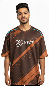 Camiseta Sublimada Oversize Estilo Urbano para Hombre, Corte Regular, Casual, Moderna, de Poliéster/Algodón, Anti-UV, de Secado Rápido - Product Image 3