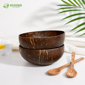 Factory Direct <b>Coconut</b> <b>Shell</b> Bowls Custom Engraved Logo Sustainable <b>Coconut</b> Bowl for Smoothie and Ice Cream from Vietnam - Product Image 1