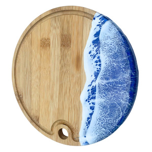 Juego de Posavasos de Madera con Resina Epoxi Pintados a Mano, Ecológicos, con Diseño de Océano Azul, para Utensilios de Cocina, de Fabricante Vietnamita, Gran Venta 2026 - Product Image 4