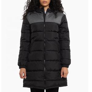 Manteau long de football et de rugby matelassé pour femmes personnalisé nouveau Offre Spéciale pull à fermeture éclair veste de football décontractée pour femmes - Product Image 5
