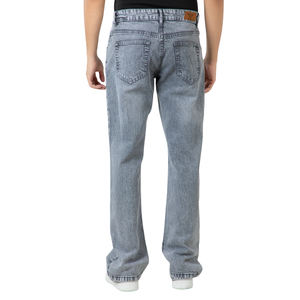 <b>Mens</b> Acid Wash Straight Leg Denim <b>Jeans</b> Mid Rise Casual Loose Fit Breathable Quick Dry 100% Cotton Spring Summer Autumn Winter - Product Image 2