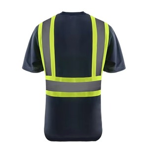 Quick Dry Fit Men's Long Sleeve <b>Hi</b> <b>Vis</b> ANSI Class 2 Waterproof Safety Clothing Workwear <b>T</b>-<b>Shirt</b> Customized Logo Reflective LED - Product Image 1