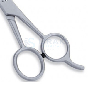 Ciseaux professionnels pour la parrure des cheveux, en acier inoxydable, à pointe arrondie, pour droitiers, manche long, outils de salon - Product Image 3