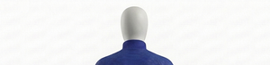 Blouson zippé tricoté bleu roi pour homme, col montant, respirant, écologique, séchage rapide, décontracté, pour l'automne, coupe droite, fermeture frontale - Product Image 3