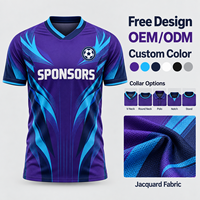 Maillot de football personnalisé en polyester pour homme, coupe ajustée, avec motifs par transfert thermique