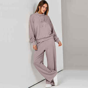 Survêtements surdimensionnés pour femmes de haute qualité, sur mesure, avec logo personnalisé, multicolores, à manches longues, vente en gros, vêtements grande taille - Product Image 2