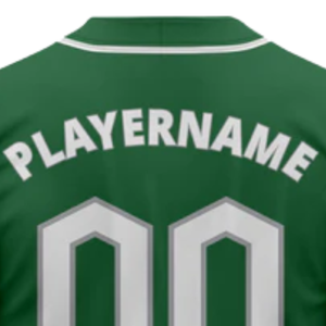 Green Baseball Jersey Short Sleeve Button <b>Down</b> Custom Team Uniform Breathable Polyester Athletic Sports Shirt - Product Image 6