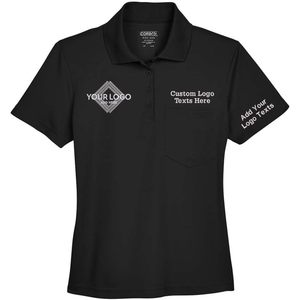 Camiseta de Punto Sólida Core365 78181P para Mujer, con Bolsillo para Polos, Logotipo Bordado Personalizado, Transpirable - Product Image 1