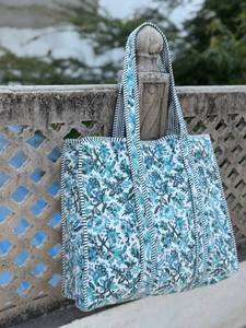 Premium Cotton Quilted Sling <b>Bag</b> – Comfortable Crossbody Design with Secure Zipper Closure - Product Image 4
