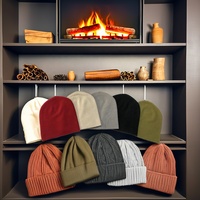 Gorro de Invierno Unisex Personalizado con Imagen Multicolor, Gorro de Cachemira/Pashmina Tejido a Mano, Precio de Fábrica con Envío Gratuito