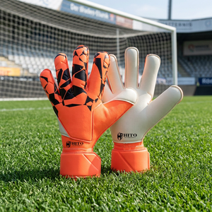 Guantes de Portero de Fútbol de Látex Alemán Rosa y Blanco con Diseño Personalizado, Dedos Completos, Látex Alemán de Corte Negativo de 4mm y Correa - Product Image 6