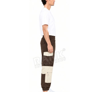 Pantalon cargo décontracté pour homme, coupe ample, confort facile, tissu flexible, taille confortable, parfait pour les voyages et les activités de plein air - Product Image 6