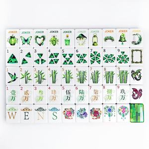 Resin Crafts Custom Four-layered Golf Themed Acrylic <b>Mahjong</b> Tiles Engraved Pearlescent American <b>Mahjong</b> <b>Set</b> - Product Image 4