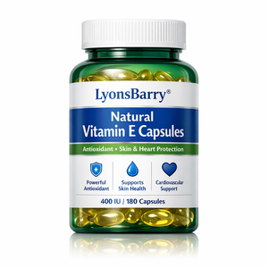 แคปซูลวิตามินอีธรรมชาติ สารต้านอนุมูลอิสระ บำรุงผิว ป้องกันหัวใจ ผลิตภัณฑ์เสริมอาหาร รับผลิตแบบ OEM GMP ผู้ผลิตแบบขายส่ง - Product Image 1