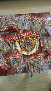 ของชำร่วยงานแต่งงานแบบแท่งเขย่าเสียงกรุ๊งกริ๊ง ทำจากผ้าออร์แกนซ่า สำหรับเทศกาลคริสต์มาส ตรุษจีน พิธีพิธีกรรม ฮัลดี เมห์นดี และงานมันดัป - Product Image 5