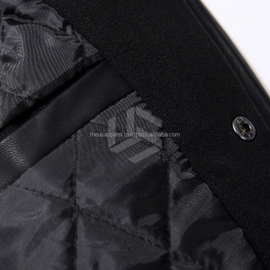 Custom Unisex Scratched Letter Patchwork Waterproof Breathable Windproof Eco-Friendly Varsity Varsity <b>Jacket</b> Men - Product Image 5