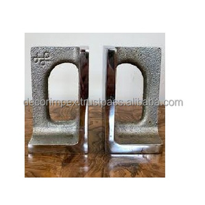 Bill Curry para sujetalibros con mango cromado de línea de diseño, par de sujetalibros de caballo de diseño creativo, sujetalibros decorativos para sala de estudio - Product Image 1