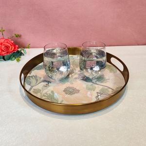 ถาดเสิร์ฟอาหารลายเคลือบแบบใหม่และถาดไม้สำหรับเสิร์ฟอาหาร ถาดไม้ใหม่ราคาขายส่ง จานเสิร์ฟแบบอินเดีย - Product Image 4