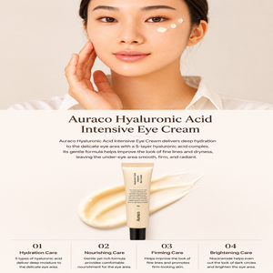 Crema de Ojos Intensiva con Ácido Hialurónico, Crema Hidratante de Cinco Capas para el Contorno de Ojos, 30g, para Piel Sensible - Product Image 2