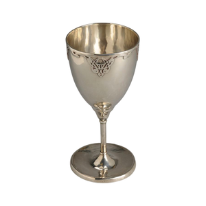 Copa de vino de latón hecha a mano con un diseño impresionante y acabado en cobre para el hogar, hoteles, bares, flauta para champán, vaso para beber. - Product Image 2