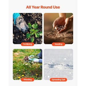 Aeratore Manuale Trainabile per Prato con Larghezza di Spargimento 32 Pollici, Spargitore Universale con Attacco a Gancio e Punte per Aerazione - Product Image 6