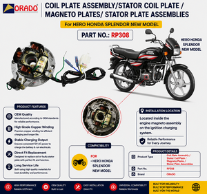 Bobina de estator para Honda Splendor, nuevo modelo, calidad de exportación, para repuestos de motocicletas en India, Orado - Product Image 2
