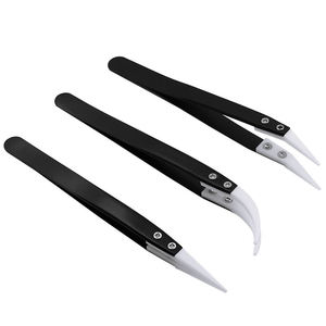 แหนบเซรามิกความแม่นยำสูง ป้องกันไฟฟ้าสถิต ด้ามจับสแตนเลส ทนทาน สำหรับงานอิเล็กทรอนิกส์และอุตสาหกรรม โดยบริษัท เดนตาวีกซ์ - Product Image 5