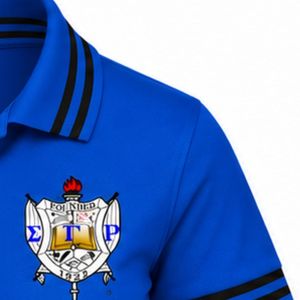 เสื้อโปโล Sigma Gamma Rho สีน้ำเงิน เสื้อคอปกแขนสั้นสำหรับผู้หญิง ลายตัวอักษรกรีก เสื้อยืดแฟชั่นสำหรับชมรมนักศึกษา เสื้อผ้าลำลองสำหรับเล่นกีฬากอล์ฟ - Product Image 5