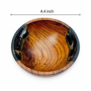 Tazón Decorativo Hecho a Mano de Madera y Resina, Ecológico y Duradero para el Hogar y la Cocina a Precio Económico - Product Image 5