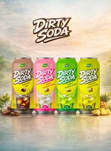 โซดาช็อกโกแลตรสชาติเข้มข้น ขายดี 490 มล. เครื่องดื่มกาแฟอัดลมกระป๋อง รับผลิตแบบ OEM แบรนด์ส่วนตัว พร้อมดื่ม บรรจุ 24 กระป๋อง - Product Image 2