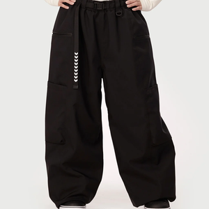 Unisex Snowboarding Skiing Black Baggy Pants Warm Loose Skiing <b>Ski</b> Trousers Winter Outdoor Waterproof Man Snowboard Pants - Product Image 4