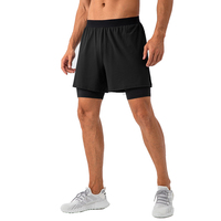Shorts de sport pour hommes, séchage rapide, respirants, légers, en Spandex/Polyester, taille mi-haute, fermeture élastique, poches, pour la course à pied