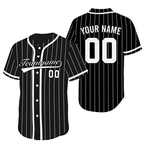 Maillot de baseball à manches courtes en tissu Spandex, style sport urbain, personnalisation des couleurs, haute durabilité, impression DTF - Product Image 2