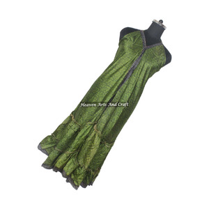 Sari de Seda Vintage Estilo Boho Indio, Diseño Multicolor, Vestido Largo Informal, Prenda de Vestir para Mujer, Elegante Vestido de Noche para Damas - Product Image 5
