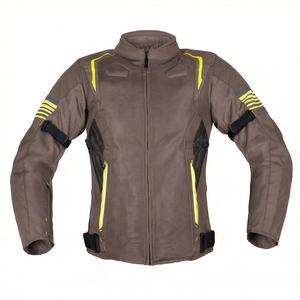 แจ็คเก็ตหนังแท้สำหรับขี่มอเตอร์ไซค์คุณภาพดีที่สุดสำหรับผู้ชาย รุ่นใหม่ล่าสุดสำหรับฤดูหนาว พร้อมแผ่นป้องกันที่ถอดออกได้ สามารถสั่งทำได้ - Product Image 1