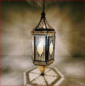 Lámpara Colgante Decorativa de Hierro Estilo Islámico, Lámpara LED Estilo Mezquita para Interiores Comerciales - Product Image 4