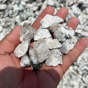 Natural Rainbow Moonstone <b>Raw</b> <b>Crystal</b> Rough Mineral Genuine White Flash Moonstone Healing Stone Wholesale Bulk Pieces - Product Image 4