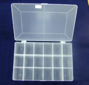 DK-618 17 Compartment Storage <b>Box</b> | Clear Plastic Embroidery floss Storage <b>Box</b> Organizing Case for <b>Small</b> Items Desk Organizer - Product Image 1