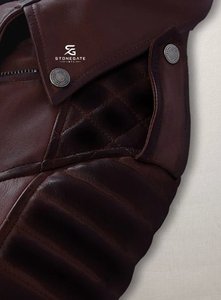 Chaqueta de Moto de Cuero Genuino para Mujer, Acolchada, con Forro de Seda, Cierre Completo, Estilo Motero, Ropa Exterior 2026 - Product Image 3