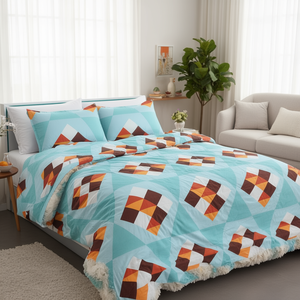 Edredón DIVINE COMFORTER Suave y Cálido de 90x100 cm, Edredón de Algodón Tamaño Queen, Relleno de Poliéster y Microfibra para Dormitorio, Hotel y Hogar - Product Image 2